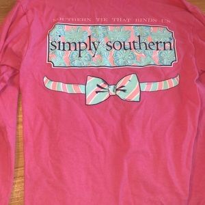 Simply Southern Hot Pink Sweatshirt